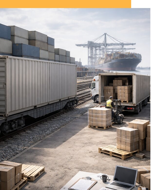 Мультимодальные перевозки грузов по миру от 46256 руб