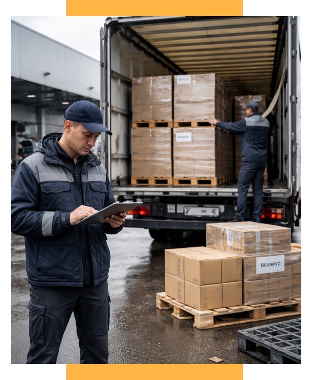 Доставка грузов из Беларуси от 15419 р. логистика СетСервис-Ржв