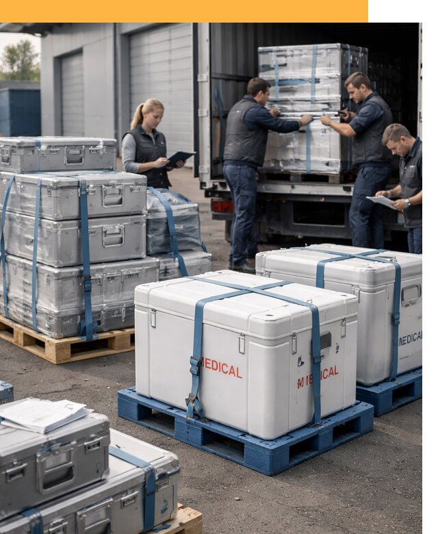 Перевозка медицинского оборудования по всему миру от 15419 руб