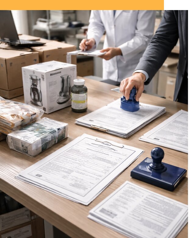 Сертификация импортных товаров от 12335 с таможенным сопровождением